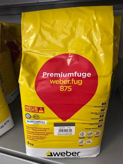 weber Premiumfuge, Gebinde im Regal bei Karsen Baustoff
