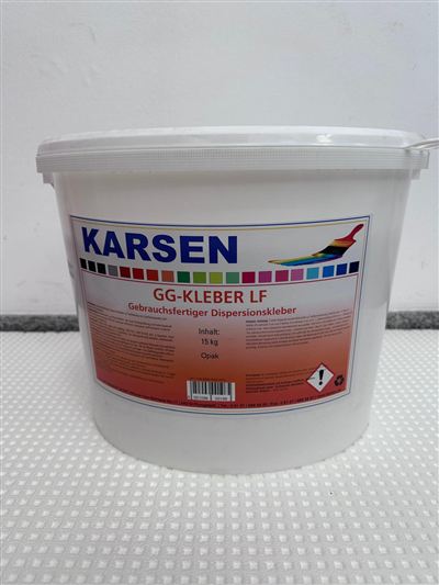 Karsen GG-Kleber LF, Gebinde im Regal bei Karsen Baustoff