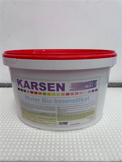 Karsen Maler Bio Innensilikat, Gebinde im Regal bei Karsen Baustoff