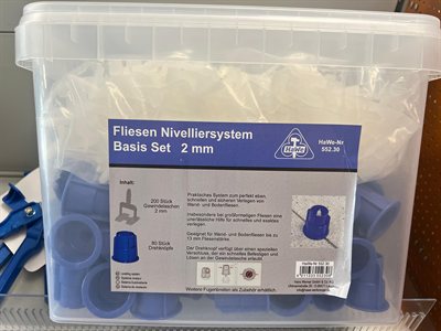 HaWe Fliesen Nivelliersystem Basis Set 2 mm, Gebinde im Regal bei Karsen Baustoff